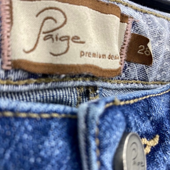 Paige flared Blue Jeans - Picture 3 of 4